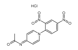 N-[1-(2,4-dinitro-phenyl)-1H-[4]pyridyliden]-acetamide, hydrochloride Structure