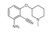 2-Amino-6-[(1-methyl-3-piperidinyl)oxy]benzonitrile Structure