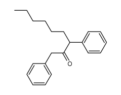 α-hexyldibenzyl ketone结构式