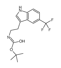 [2-(5-三氟甲基-1H-吲哚-3-基)-乙基]-氨基甲酸叔丁酯图片