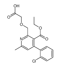 2-[[4-(2-chlorophenyl)-3-ethoxycarbonyl-6-methylpyridin-2-yl]methoxy]acetic acid结构式