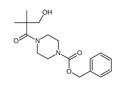 Benzyl 4-(3-hydroxy-2,2-dimethylpropanoyl)-1-piperazinecarboxylat e Structure