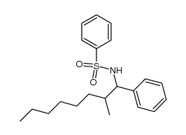 N-(2-methyl-1-phenyloctyl)benzenesulfonamide Structure