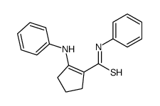 2-anilino-N-phenylcyclopentene-1-carbothioamide结构式