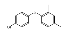 (4-chlorophenyl)(2,4-dimethylphenyl)sulfane Structure
