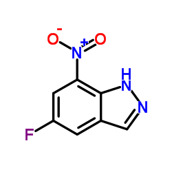 5-氟-7-硝基-1H-吲唑结构式
