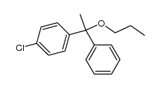 1-Phenyl-1-(4-chlorphenyl)-1-n-propoxyethan Structure