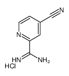 4-cyanopyridine-2-carboximidamide,hydrochloride结构式