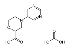 carbonic acid, 4-pyrimidin-5-ylmorpholine-2-carboxylic acid结构式