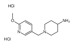 1-(6-Methoxy-pyridin-3-ylmethyl)-piperidin-4-ylamine dihydrochloride Structure