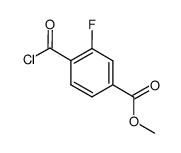 4-chlorocarbonyl-3-fluoro-benzoic acid methyl ester结构式