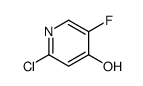 2-氯-5-氟吡啶-4-醇结构式