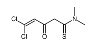 4-Pentenethioamide,5,5-dichloro-N,N-dimethyl-3-oxo- Structure