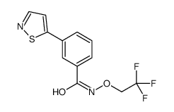3-(1,2-Thiazol-5-yl)-N-(2,2,2-trifluoroethoxy)benzamide Structure