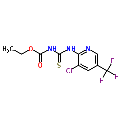 Ethyl {[3-chloro-5-(trifluoromethyl)-2-pyridinyl]carbamothioyl}carbamate结构式