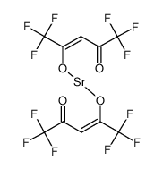 Strontium hexafluoro-2,4-pentanedionate Structure