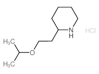 2-(2-Isopropoxyethyl)piperidine hydrochloride结构式