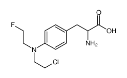 2-amino-3-[4-[2-chloroethyl(2-fluoroethyl)amino]phenyl]propanoic acid结构式