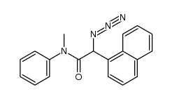 2-azido-N-methyl-2-(naphthalen-1-yl)-N-phenylacetamide结构式