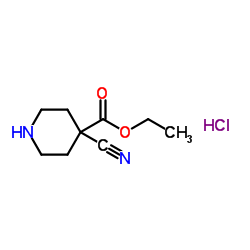 Ethyl 4-cyanopiperidine-4-carboxylate hydrochloride picture