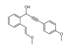 3-(4-methoxyphenyl)-1-(2-(2-methoxyvinyl)phenyl)prop-2-yn-1-ol结构式