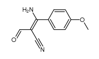 3-amino-2-cyano-4'-methoxycinnamaldehyde Structure