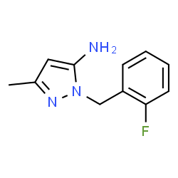 1-(2-Fluorobenzyl)-3-methyl-1H-pyrazol-5-amine结构式