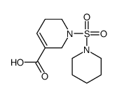 1-piperidin-1-ylsulfonyl-3,6-dihydro-2H-pyridine-5-carboxylic acid结构式