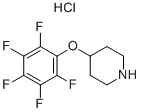 4-(pentafluorophenoxy)piperidine hydrochloride Structure