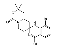 tert-butyl 8-bromo-4-oxospiro[1,3-dihydroquinazoline-2,4'-piperidine]-1'-carboxylate结构式