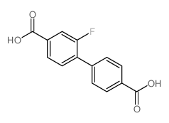 4-(4-羧苯基)-3-氟苯甲酸结构式