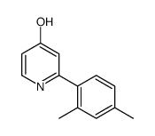 2-(2,4-dimethylphenyl)-1H-pyridin-4-one结构式