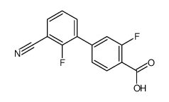4-(3-cyano-2-fluorophenyl)-2-fluorobenzoic acid结构式