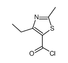 5-Thiazolecarbonylchloride,4-ethyl-2-methyl-(9CI) structure