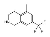 5-Methyl-7-(trifluoromethyl)-1,2,3,4-tetrahydroisoquinoline结构式