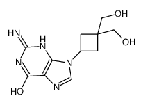 2-amino-9-[3,3-bis(hydroxymethyl)cyclobutyl]-3H-purin-6-one Structure