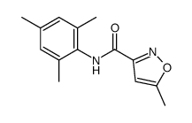 5-methyl-N-(2,4,6-trimethylphenyl)-1,2-oxazole-3-carboxamide结构式