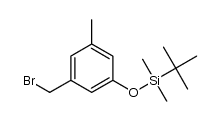 1-(bromomethyl)-3-{[(tert-butyl)(dimethyl)sily]oxy}-5-methylbenzene Structure