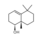 1,2,3,5,6,7,8,8a-octahydro-5,5,8a-trimethylnaphthalen-1-ol结构式