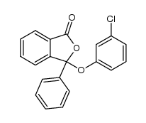 3-(3-chlorophenoxy)-3-phenylisobenzofuran-1(3H)-one Structure