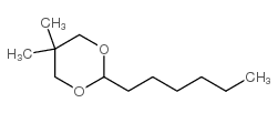 1,3-Dioxane,2-hexyl-5,5-dimethyl- structure