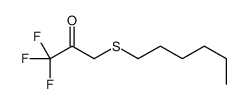 1,1,1-trifluoro-3-hexylsulfanylpropan-2-one结构式