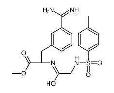 N(alpha)-tosylglycyl-3-amidinophenylalanine methyl ester Structure
