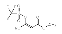 3-TRIFLUOROMETHANESULFONYLOXY-BUT-2-ENOIC ACID METHYL ESTER Structure