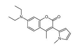 7-Diethylamino-4-methyl-3-(1-methyl-1H-pyrrol-2-yl)-chromen-2-one结构式