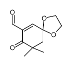 9,9-dimethyl-8-oxo-1,4-dioxaspiro[4.5]dec-6-ene-7-carbaldehyde Structure