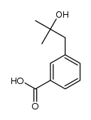 3-(2-Hydroxy-2-methylpropyl)benzoic acid结构式