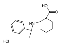 (1S,2R)-2-[[(1R)-1-phenylethyl]amino]cyclohexane-1-carboxylic acid,hydrochloride Structure