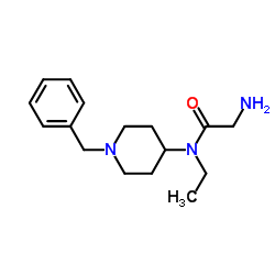 N-(1-Benzyl-4-piperidinyl)-N-ethylglycinamide Structure