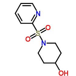 1-(Pyridine-2-sulfonyl)-piperidin-4-ol结构式